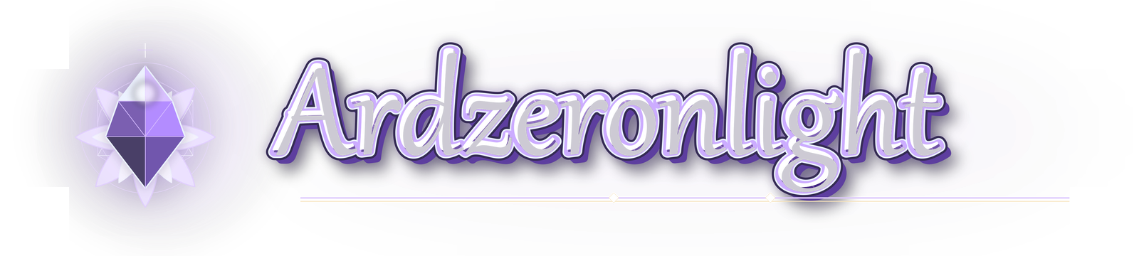 Логотип Ardzeronlight: кристалл и название бренда